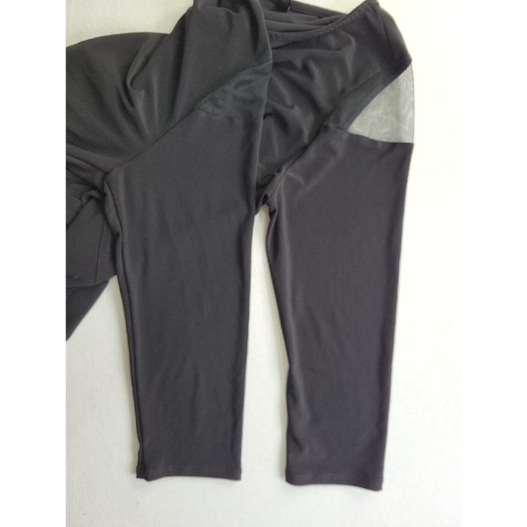 IC Connie K Women's S Black Tunic Silver Faux Clips 3/4 Sleeves Mesh Lagenlook - Picture 8 of 11